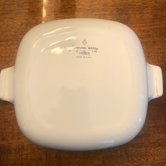Vintage Corning Ware P-1-B Blue Cornflower 1 Qt Two Casserole Dishes No Lid - Picture 6 of 6